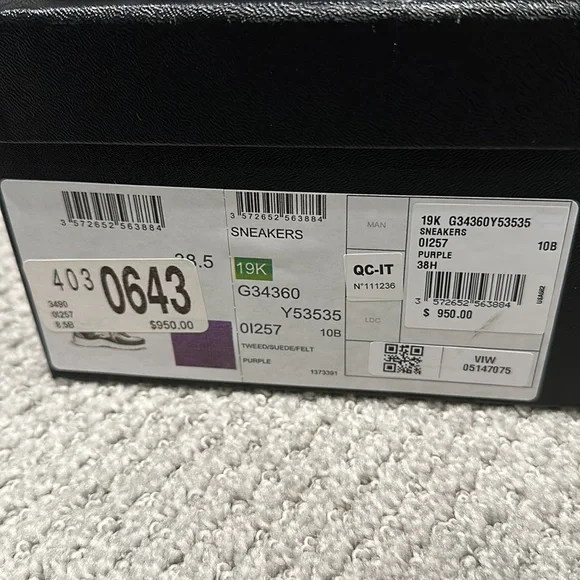 ❌SOLD❌ Chanel Sneakers Purple size 38.5 - Picture 8 of 8